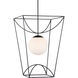 Rochefort 1 Light 21 inch Black Indoor/Outdoor Lantern Pendant Ceiling Light