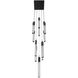 Boa LED 20 inch Black Multi Port Pendant Ceiling Light