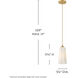 Honey 1 Light 5.25 inch Distressed Brass Convertible Pendant Ceiling Light
