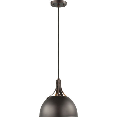 Rockland 1 Light 11.75 inch Bronze Pendant Ceiling Light in Burnt Sienna