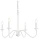 Rohan 4 Light 30 inch White Chandelier Ceiling Light