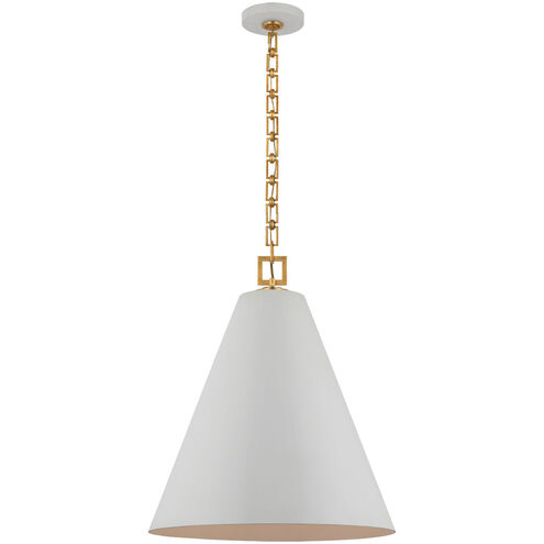 Julie Neill Theo LED 22 inch Soft White and Gild Pendant Ceiling Light