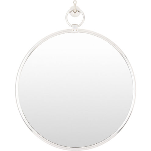 Globes 26.5 X 22.5 inch Light Grey Mirror, Round