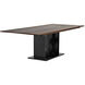 Cameron 95 X 42 inch Dark Walnut with Matte Black Dining Table