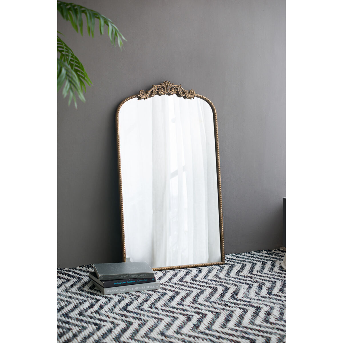 Baroque Inspired 41.7 X 24 inch Gold Mirror