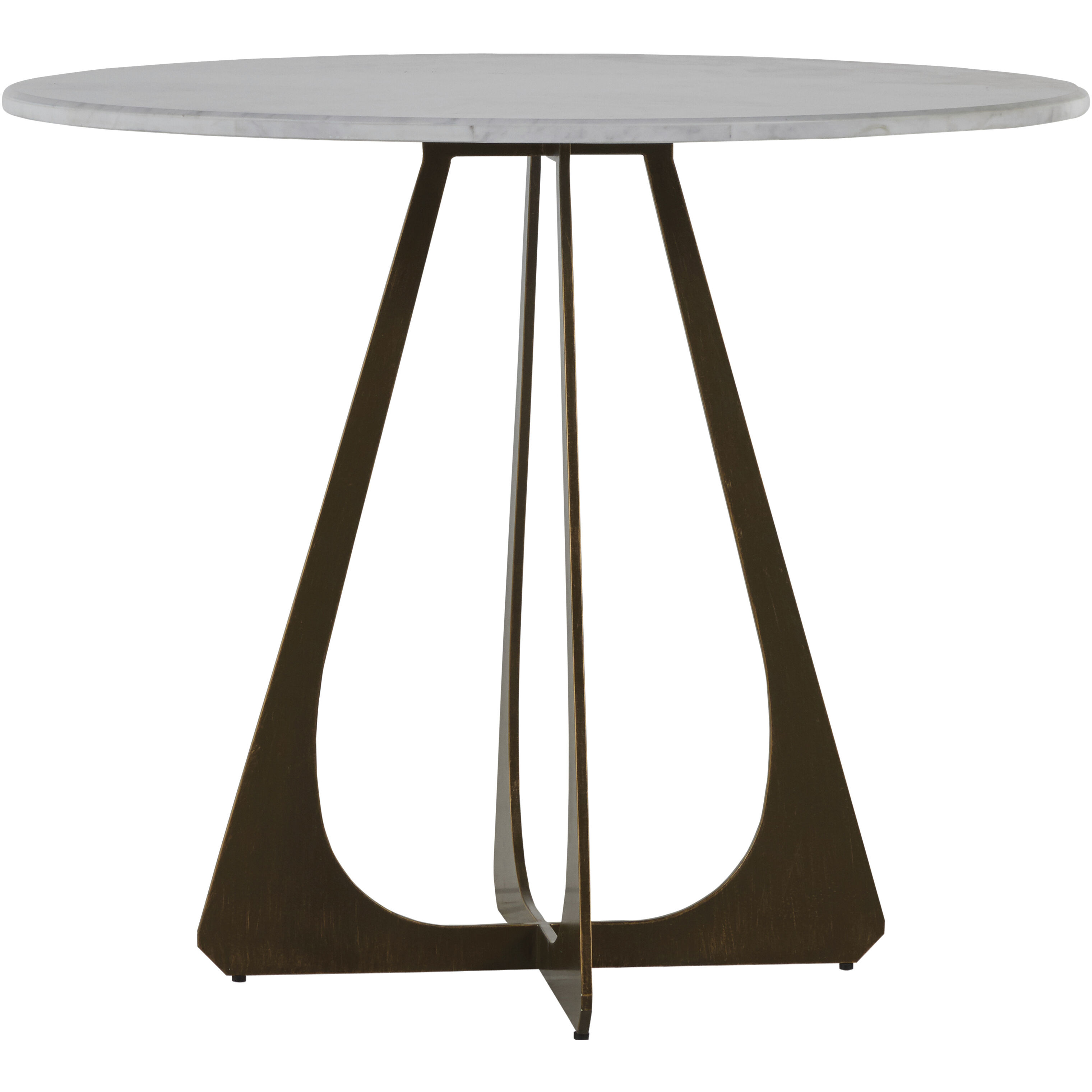 Drayton Brushed Copper and Volakas Marble Bistro Table