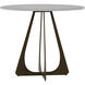 Drayton Brushed Copper and Volakas Marble Bistro Table