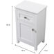 Adian White Bathroom Storage Cabinet