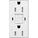 Outlet 125 White Module, Duplex GFCI