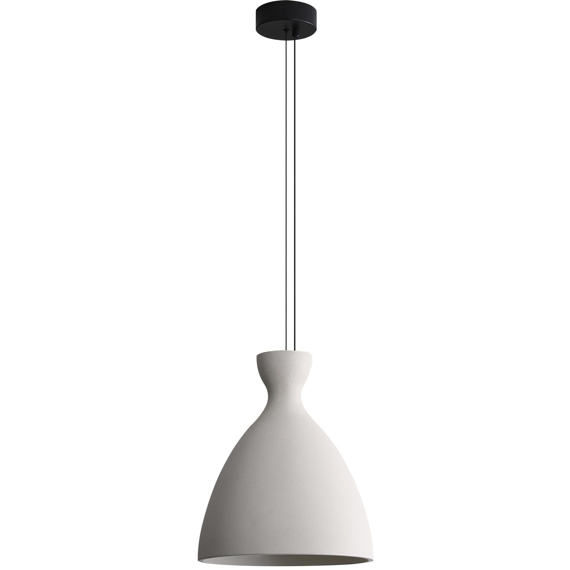 Aethera Pendant Ceiling Light in White Sandstone Cement