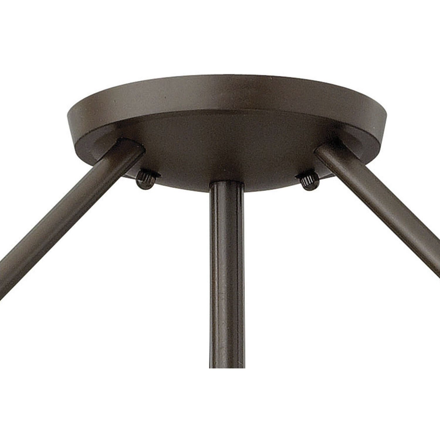 Hathaway 4 Light 20.75 inch Olde Bronze Indoor Semi-Flush Mount Ceiling Light in Etched White