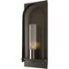 Triomphe 1 Light 24 inch Oil Rubbed Bronze Outdoor Sconce in Seeded Clear, Medium