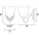 Stefan 1 Light 8 inch Satin Nickel Bath Vanity Wall Light