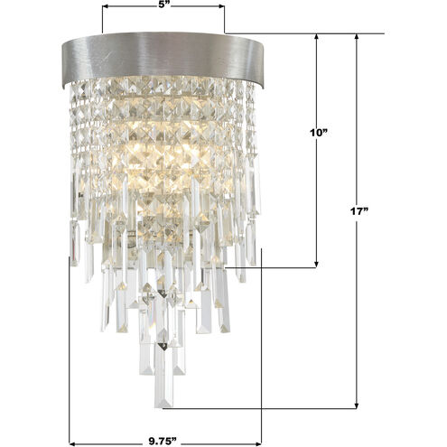 Winfield Wall Sconce Wall Light in Antique Silver