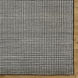 Damier 120 X 96 inch Cream / Black Handmade Rug in 8 x 10