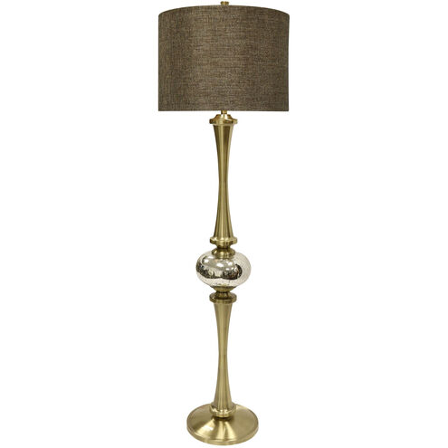 Charlemagne 67 inch 150.00 watt Antique Brass, Mercury, Brown Floor Lamp Portable Light