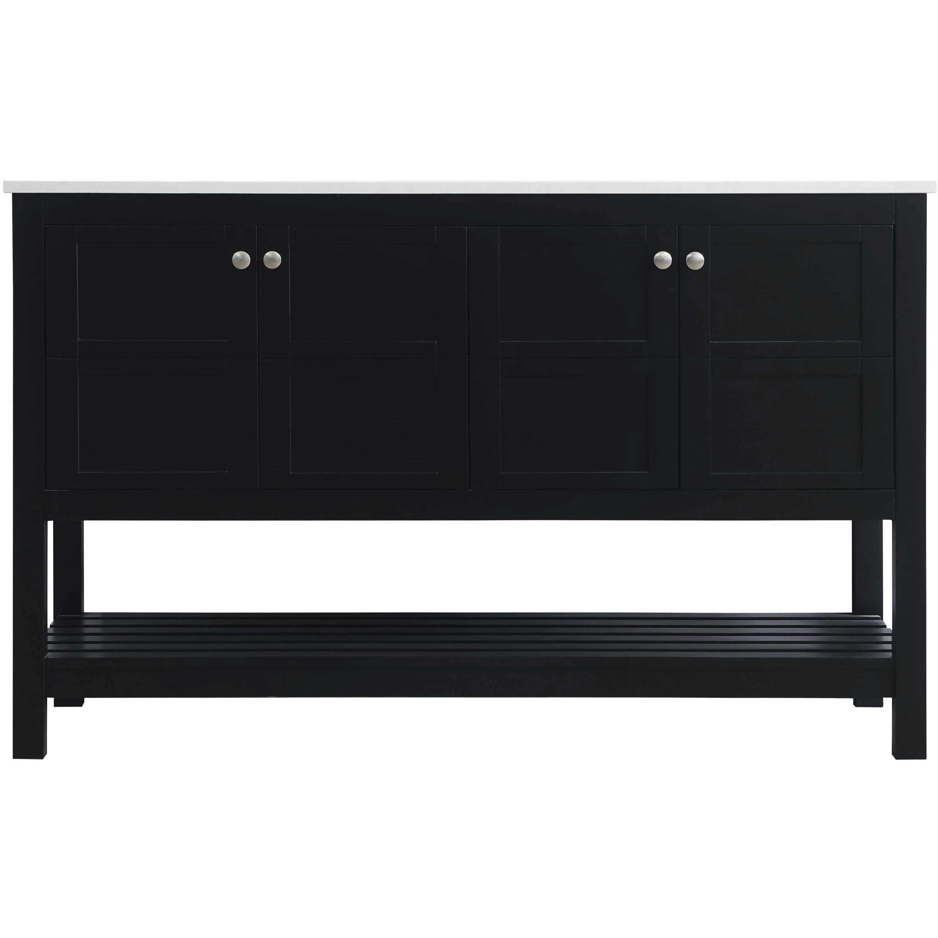 Theo 54 X 34 inch Black Bathroom Vanity Cabinet