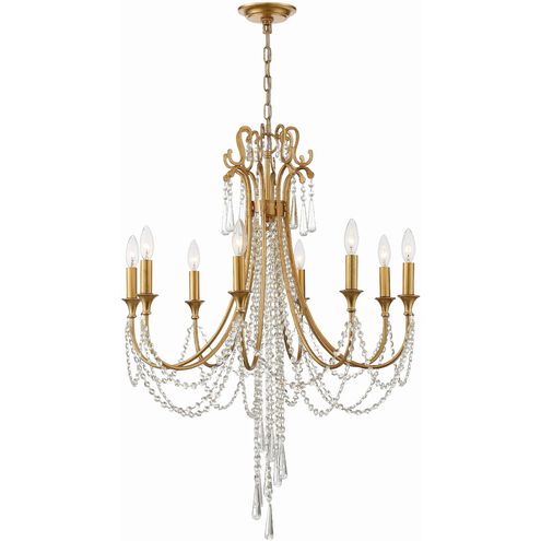 Arcadia 8 Light 26 inch Antique Gold Chandelier Ceiling Light