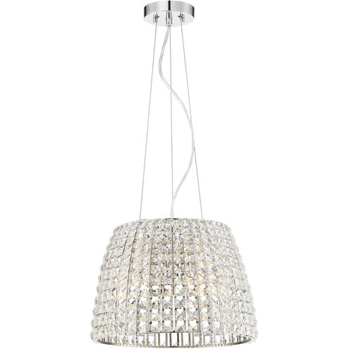 Via Roma 3 Light 16 inch Polished Nickel Pendant Ceiling Light