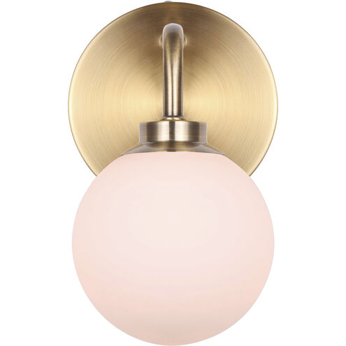 Asher 1 Light 5 inch Gold Wall Fixture Wall Light