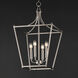 Clifton 4 Light 16 inch Satin Nickel Single Pendant Ceiling Light
