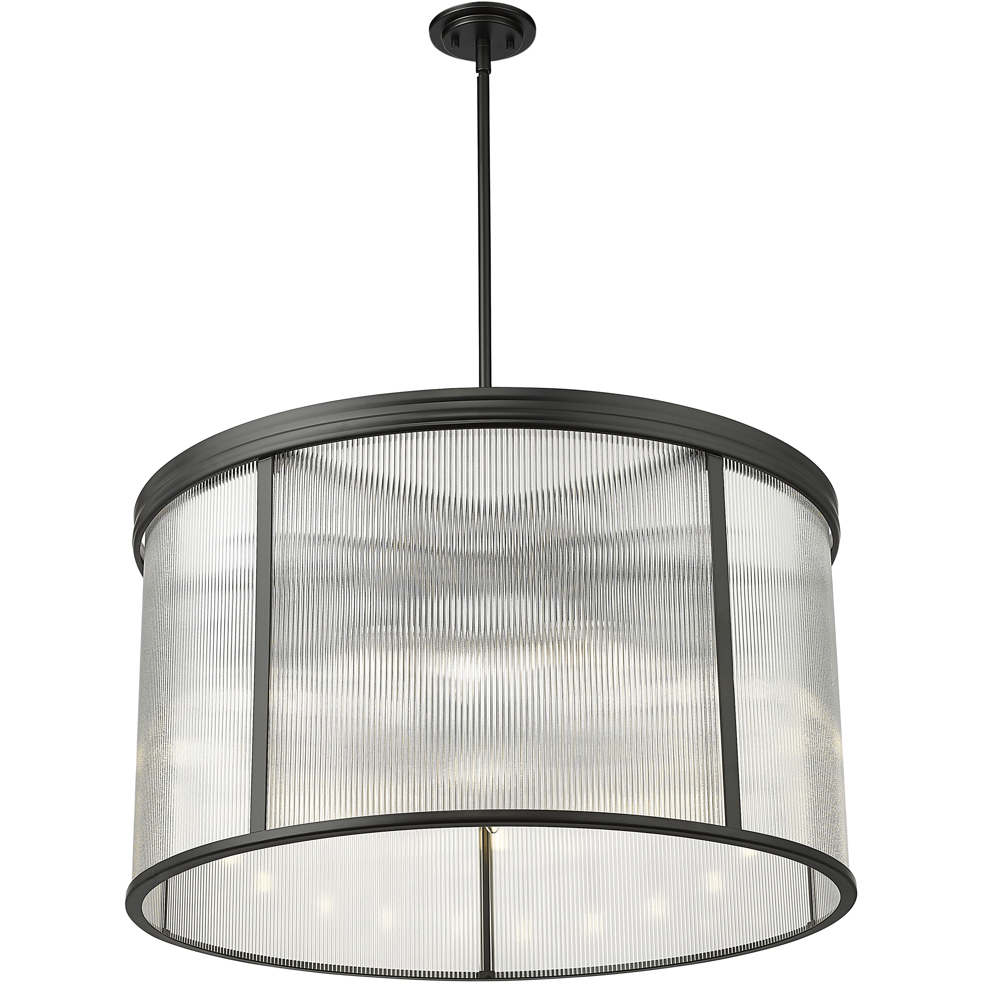 Carnaby 9 Light 32.25 inch Matte Black Chandelier Ceiling Light