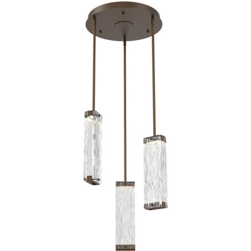 Tabulo LED Flat Bronze Chandelier Ceiling Light, Multi-Port