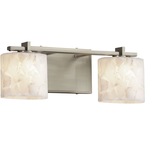 Alabaster Rocks 2 Light 16.5 inch Brushed Nickel Bath Vanity Light Wall Light, Era Family, Choices