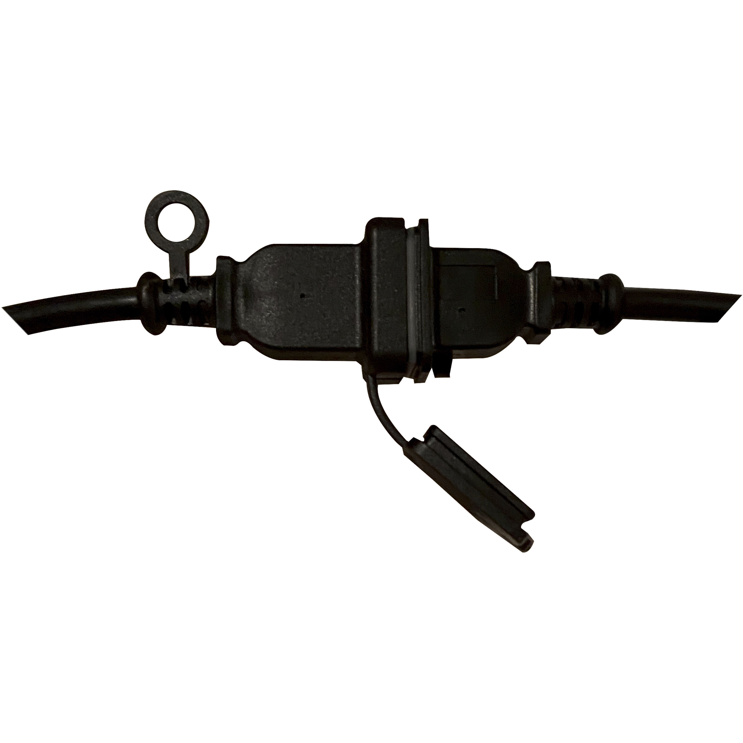 Satco S8020 Edgewood 12 Light LED 24 foot Black LED String Light