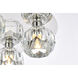 Graham 4 Light 14 inch Chrome Flush Mount Ceiling Light
