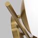 ED Ellen DeGeneres Lune 2 Light 17.88 inch Burnished Brass Vanity Light Wall Light