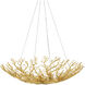 Sea Fan 8 Light 36.5 inch Gold Gilt Bowl Chandelier Ceiling Light