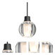 Boca 3 LED Black Cord Pendant Ceiling Light