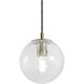 Palla 1 Light 7 inch Light Antique Brass Pendant Ceiling Light