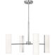 Drew & Jonathan Capalino 8 Light 30 inch Brushed Steel Chandelier Ceiling Light