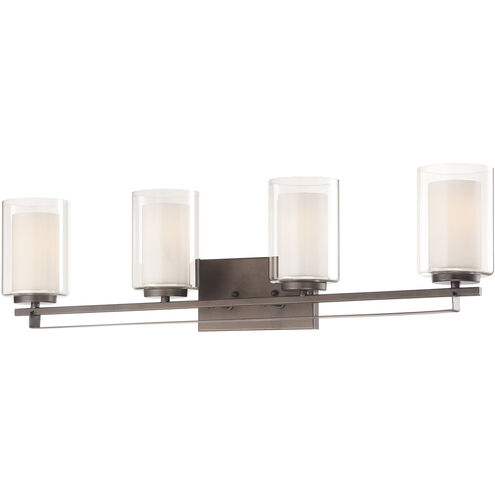 Parsons Studio 4 Light 33 inch Smoked Iron Bath Light Wall Light
