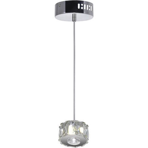 Milan LED 4 inch Chrome Down Mini Pendant Ceiling Light