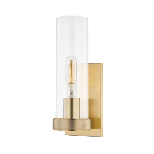 Briggs 1 Light 4.5 inch Aged Brass Wall Sconce Wall Light