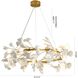 Canada 8 Light 31.5 inch Brass and Matte White Chandelier Ceiling Light