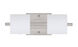 Paolo 2 Light 15 inch Satin Nickel Vanity Lighting Wall Light in Halogen, Opal Matte Glass