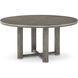 Hudson 60 X 60 inch Pebble Grey Round Dining Table, Wooden