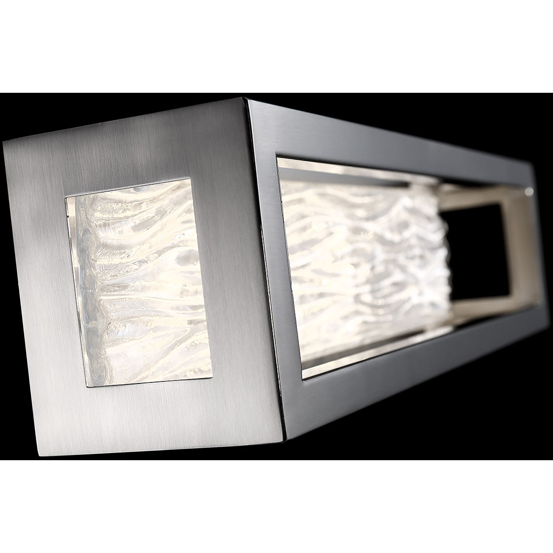Shock Waves LED 27 inch Brushed Nickel Bath Vanity & Wall Light in 27in.