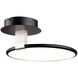 Halo LED 15 inch Black Semi-Flush Mount Ceiling Light