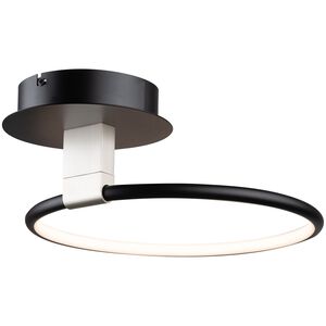 Halo LED 15 inch Black Semi-Flush Mount Ceiling Light