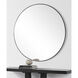 Sami 48 X 48 inch Matte Black and Clear Mirror