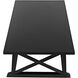 Sutton 60 X 34 inch Hand Rubbed Black Coffee Table