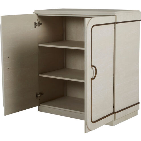 Churst Cerused White / Antique Brass Cabinet