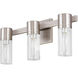 Midtown 3 Light 18 inch Brushed Nickel Bath Vanity Wall Light