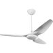 Haiku 60 inch White with Brushed Aluminum Blades Outdoor Ceiling Fan