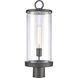 Hopkins 1 Light 20.75 inch Charcoal Black Outdoor Post Light